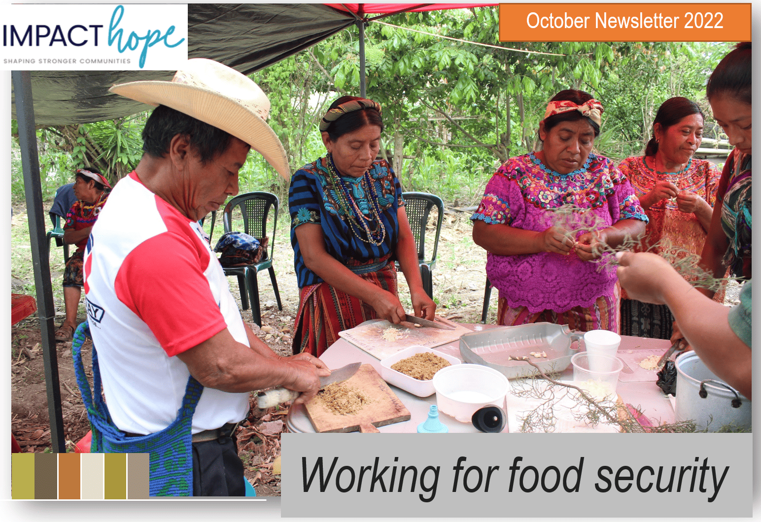 October Newsletter Working for food security